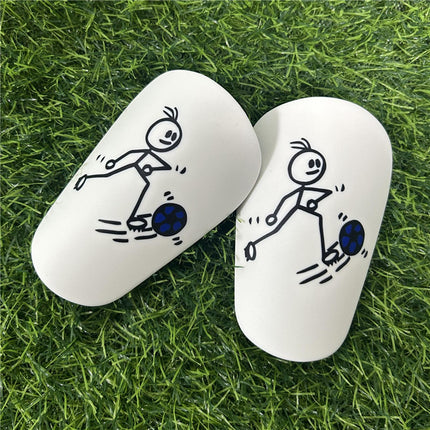 2Pcs Mini Soccer Shin Guards Portable Shin Pads Calf Guards Soccer Equipment Blue