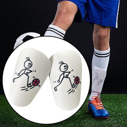 2Pcs Mini Soccer Shin Guards Portable Shin Pads Calf Guards Soccer Equipment Red