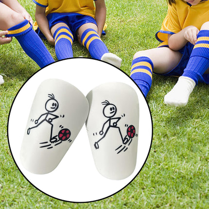 2Pcs Mini Soccer Shin Guards Portable Shin Pads Calf Guards Soccer Equipment Red