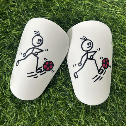 2Pcs Mini Soccer Shin Guards Portable Shin Pads Calf Guards Soccer Equipment Red