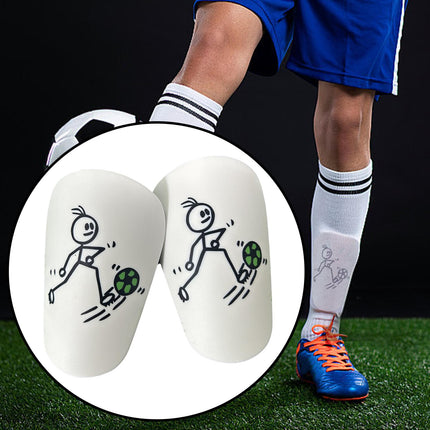2Pcs Mini Soccer Shin Guards Portable Shin Pads Calf Guards Soccer Equipment Green
