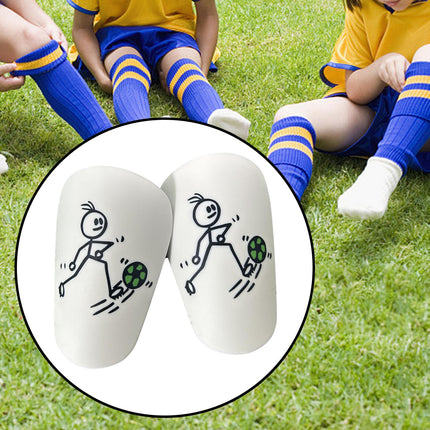 2Pcs Mini Soccer Shin Guards Portable Shin Pads Calf Guards Soccer Equipment Green