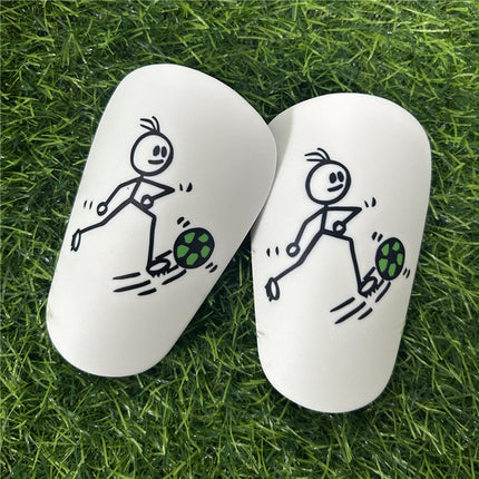 2Pcs Mini Soccer Shin Guards Portable Shin Pads Calf Guards Soccer Equipment Green