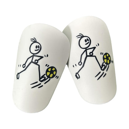 2Pcs Mini Soccer Shin Guards Portable Shin Pads Calf Guards Soccer Equipment Yellow