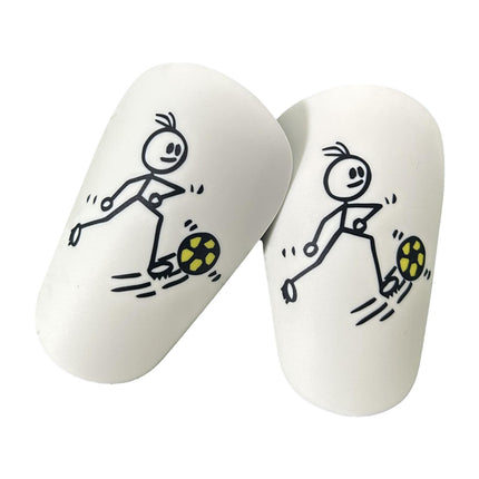 2Pcs Mini Soccer Shin Guards Portable Shin Pads Calf Guards Soccer Equipment Yellow