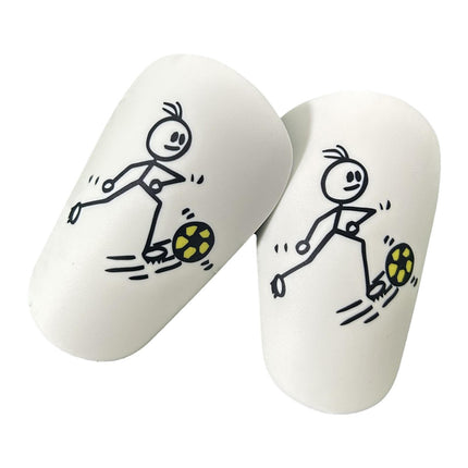 2Pcs Mini Soccer Shin Guards Portable Shin Pads Calf Guards Soccer Equipment Yellow