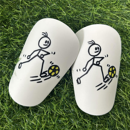 2Pcs Mini Soccer Shin Guards Portable Shin Pads Calf Guards Soccer Equipment Yellow