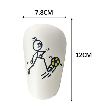 2Pcs Mini Soccer Shin Guards Portable Shin Pads Calf Guards Soccer Equipment Yellow