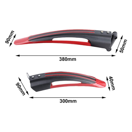 Mountain Bike Fenders Full Cover Repair Parts Rainproof Front/Rear Mudguards Red