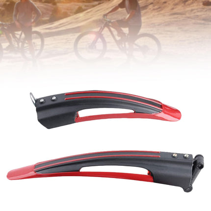 Mountain Bike Fenders Full Cover Repair Parts Rainproof Front/Rear Mudguards Red