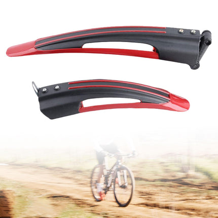 Mountain Bike Fenders Full Cover Repair Parts Rainproof Front/Rear Mudguards Red
