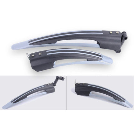 Mountain Bike Fenders Full Cover Repair Parts Rainproof Front/Rear Mudguards Gray