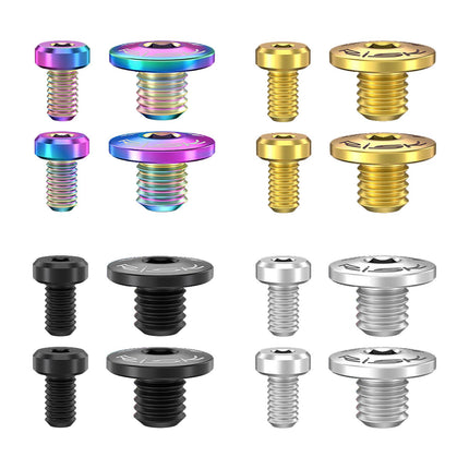 4Pcs Bicycle Brake Lever Screws Set Road Bike Bike Oil Cylinder Cover Screws Colorful