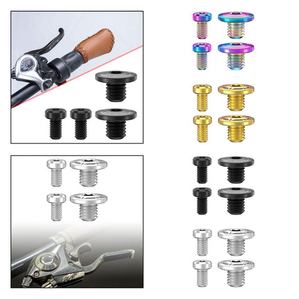 4Pcs Bicycle Brake Lever Screws Set Road Bike Bike Oil Cylinder Cover Screws Colorful