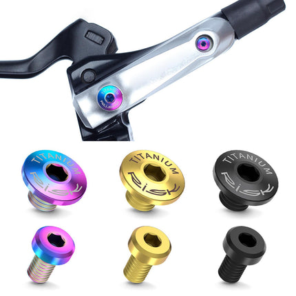 4Pcs Bicycle Brake Lever Screws Set Road Bike Bike Oil Cylinder Cover Screws Colorful