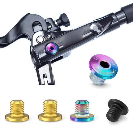 4Pcs Bicycle Brake Lever Screws Set Road Bike Bike Oil Cylinder Cover Screws Colorful