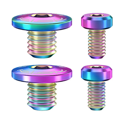 4Pcs Bicycle Brake Lever Screws Set Road Bike Bike Oil Cylinder Cover Screws Colorful