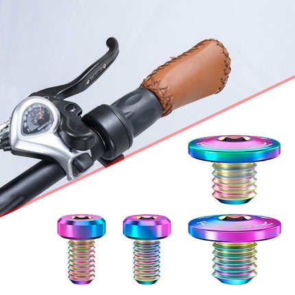 4Pcs Bicycle Brake Lever Screws Set Road Bike Bike Oil Cylinder Cover Screws Colorful