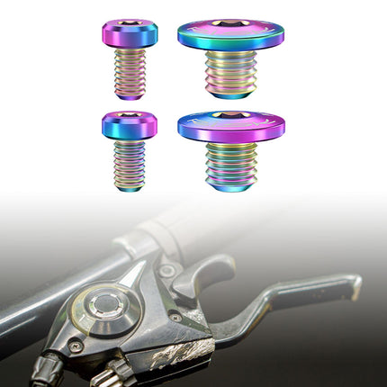 4Pcs Bicycle Brake Lever Screws Set Road Bike Bike Oil Cylinder Cover Screws Colorful