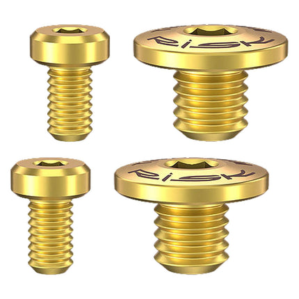 4Pcs Bicycle Brake Lever Screws Set Road Bike Bike Oil Cylinder Cover Screws Gold
