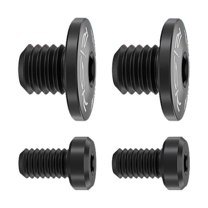 4Pcs Bicycle Brake Lever Screws Set Road Bike Bike Oil Cylinder Cover Screws Black