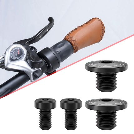 4Pcs Bicycle Brake Lever Screws Set Road Bike Bike Oil Cylinder Cover Screws Black