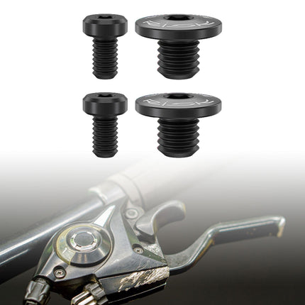 4Pcs Bicycle Brake Lever Screws Set Road Bike Bike Oil Cylinder Cover Screws Black
