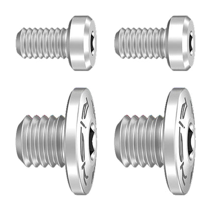 4Pcs Bicycle Brake Lever Screws Set Road Bike Bike Oil Cylinder Cover Screws Titanium Color
