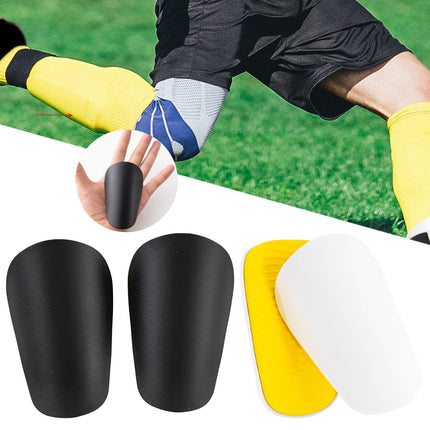2 Pieces Soccer Shin Guards Non Slip Protective Pads for Women Boys Children Black XS