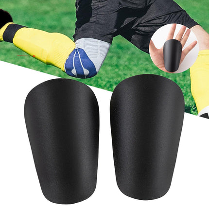 2 Pieces Soccer Shin Guards Non Slip Protective Pads for Women Boys Children Black XS