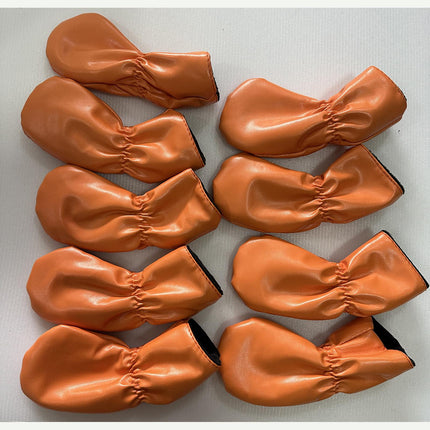9Pcs Golf Iron Headcovers Fashion Golf Accessories Golf Iron Head Protectors Orange