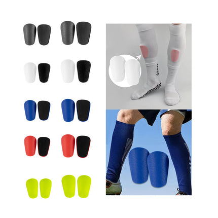 2Pcs Mini Soccer Shin Guards Sports Gear Shin Protection for Kids Boys Girls Black XS