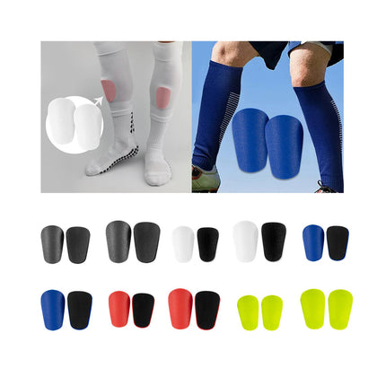 2Pcs Mini Soccer Shin Guards Sports Gear Shin Protection for Kids Boys Girls Black XS