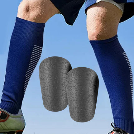 2Pcs Mini Soccer Shin Guards Sports Gear Shin Protection for Kids Boys Girls Black XS