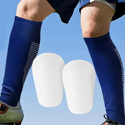 2Pcs Mini Soccer Shin Guards Sports Gear Shin Protection for Kids Boys Girls White S