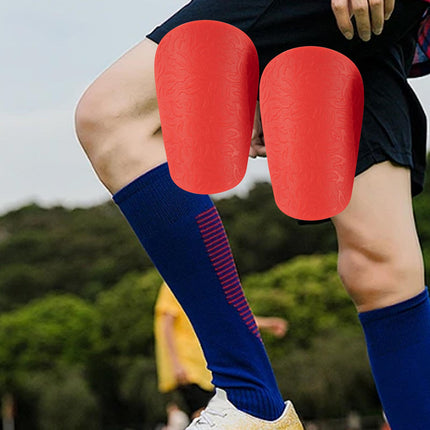 2Pcs Mini Soccer Shin Guards Sports Gear Shin Protection for Kids Boys Girls Red XS