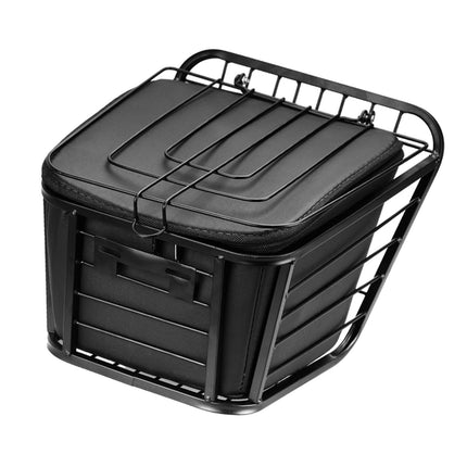 Rear Bike Basket Carrier Metal Cycling Rack Basket for Biking Luggage Hiking