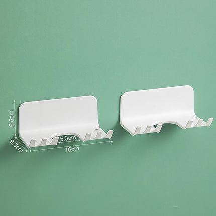 2x Wall Mounted Racket Rack Practical with Small Hooks Badminton Racket Hook
