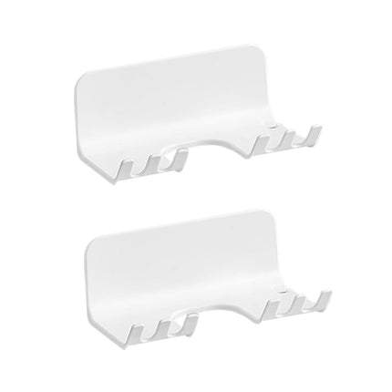 2x Wall Mounted Racket Rack Practical with Small Hooks Badminton Racket Hook