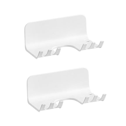 2x Wall Mounted Racket Rack Practical with Small Hooks Badminton Racket Hook