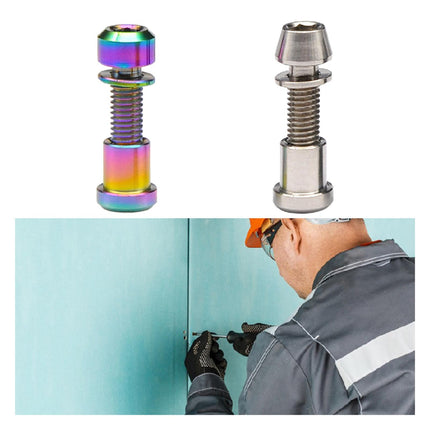 Bike Stem Bolt Nut Set Repair Lightweight Attachment Spare Parts Replacement Colorful