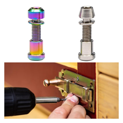 Bike Stem Bolt Nut Set Repair Lightweight Attachment Spare Parts Replacement Colorful