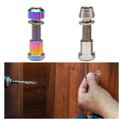 Bike Stem Bolt Nut Set Repair Lightweight Attachment Spare Parts Replacement Colorful