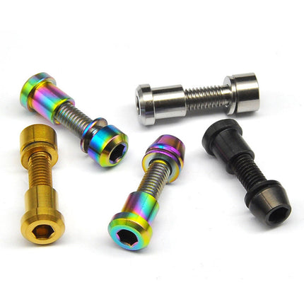 Bike Stem Bolt Nut Set Repair Lightweight Attachment Spare Parts Replacement Colorful