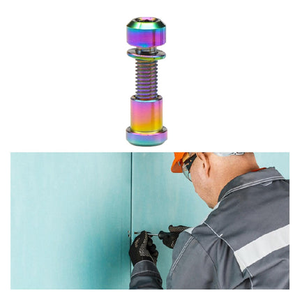 Bike Stem Bolt Nut Set Repair Lightweight Attachment Spare Parts Replacement Colorful