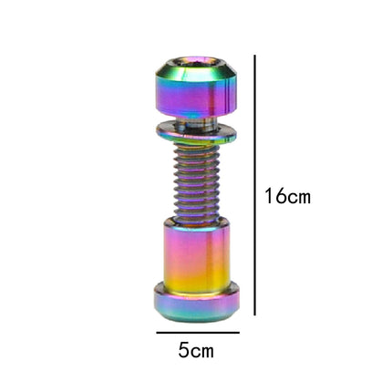 Bike Stem Bolt Nut Set Repair Lightweight Attachment Spare Parts Replacement Colorful