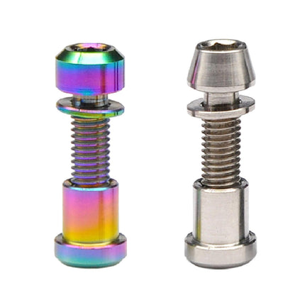 Bike Stem Bolt Nut Set Repair Lightweight Attachment Spare Parts Replacement Colorful