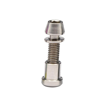 Bike Stem Bolt Nut Set Repair Lightweight Attachment Spare Parts Replacement Silver