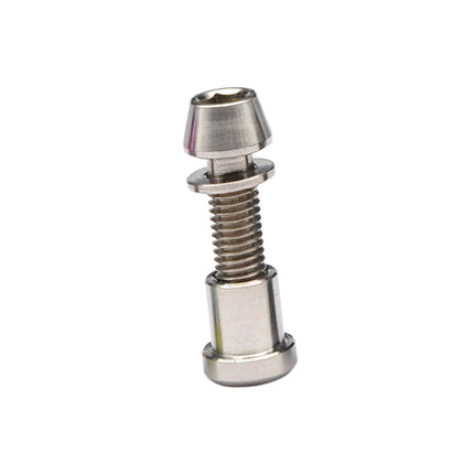 Bike Stem Bolt Nut Set Repair Lightweight Attachment Spare Parts Replacement Silver