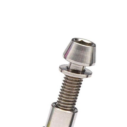Bike Stem Bolt Nut Set Repair Lightweight Attachment Spare Parts Replacement Silver